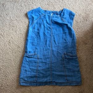 Short denim dress
